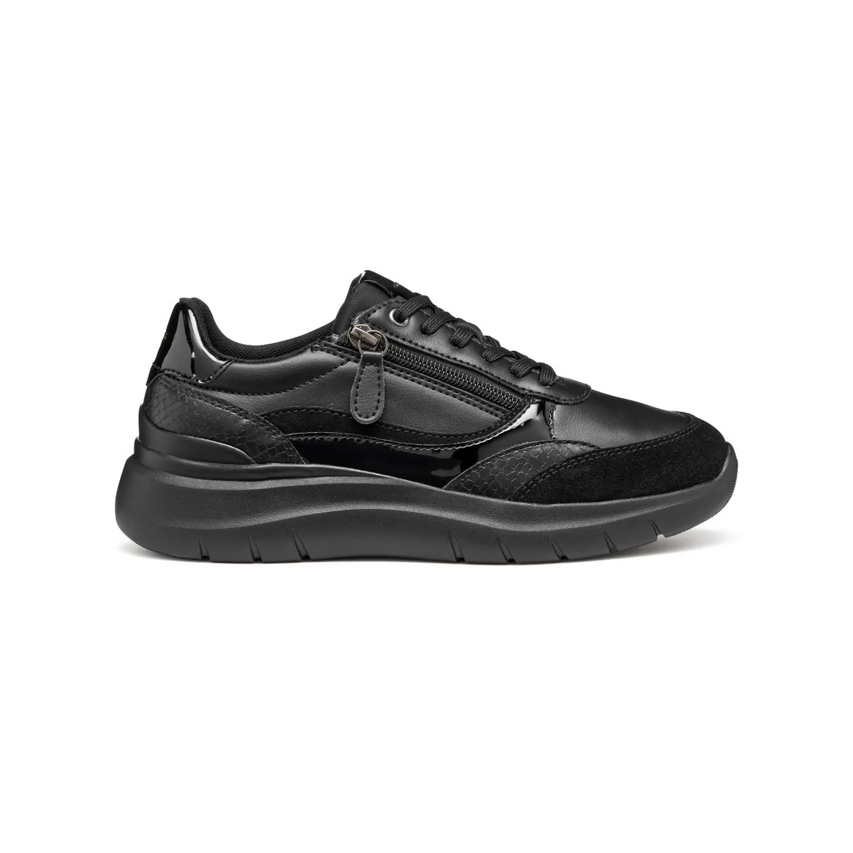 Sneakers nere da Donna Geox con suola traspirante e zip