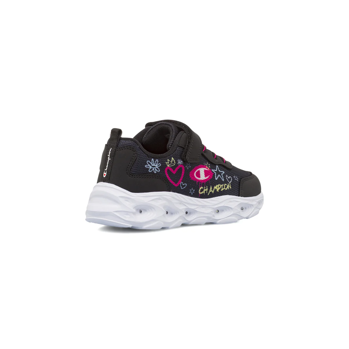 Sneakers nere da Ragazza Champion con luci e strappo - Image 3