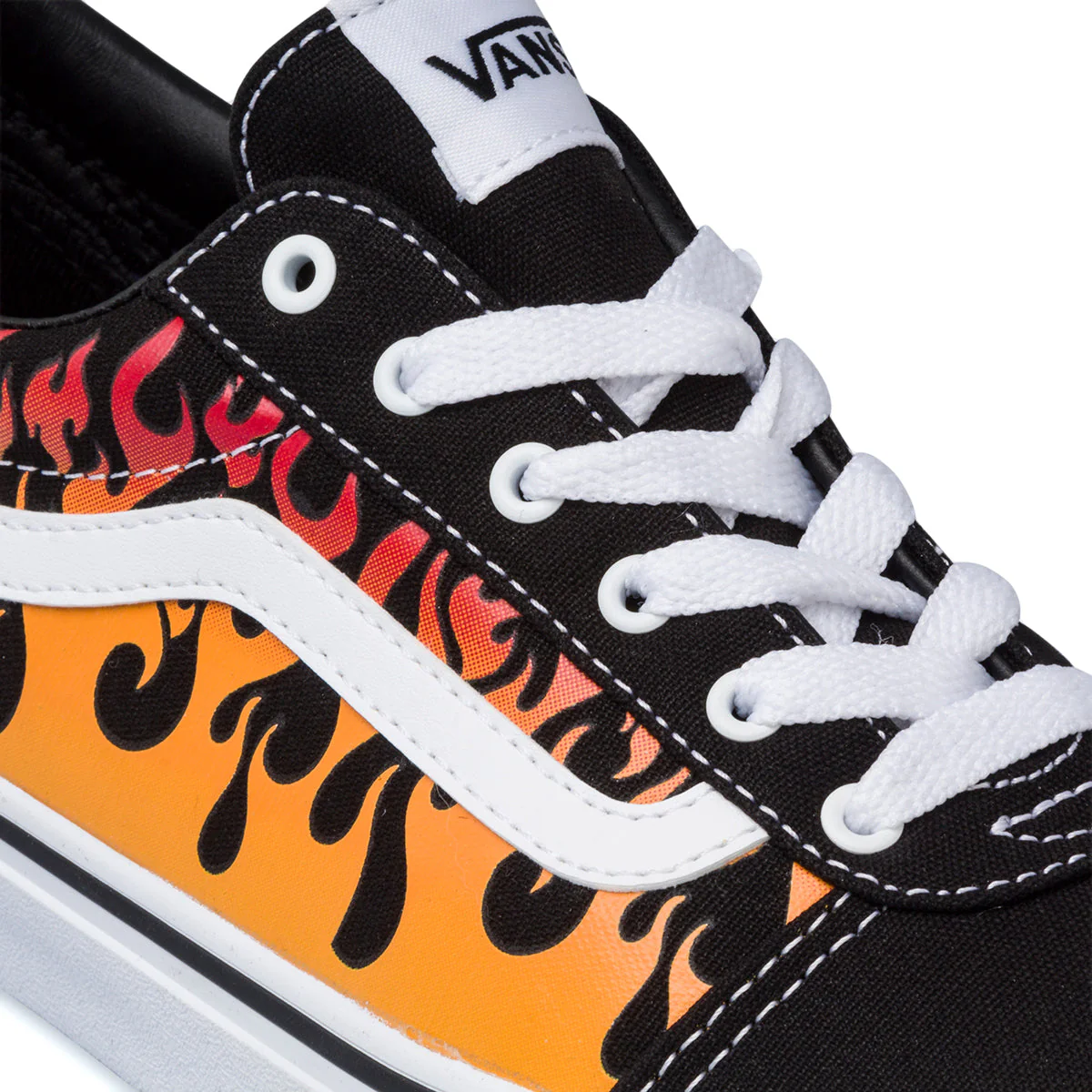 Sneakers nere da ragazzo con fiamma Vans YT Ward Flame - Image 5