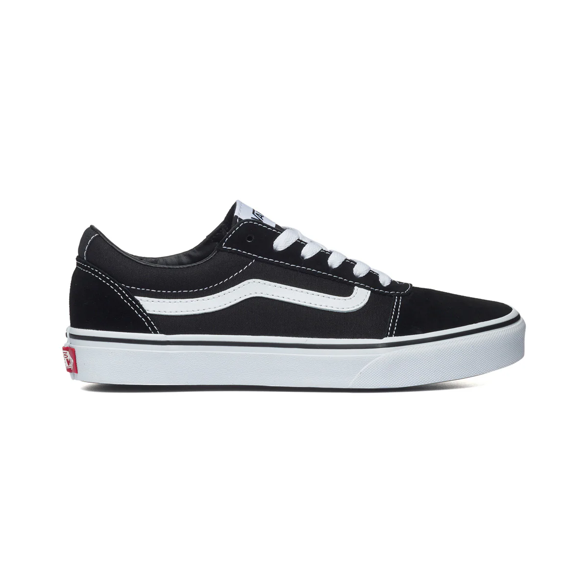 Sneakers nere da ragazzo con striscia laterale a contrasto Vans Ward