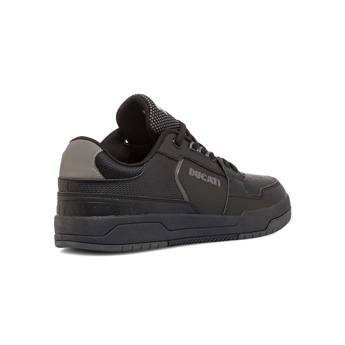 Sneakers nere da uomo con dettagli grigi e logo Ducati Track - Image 3
