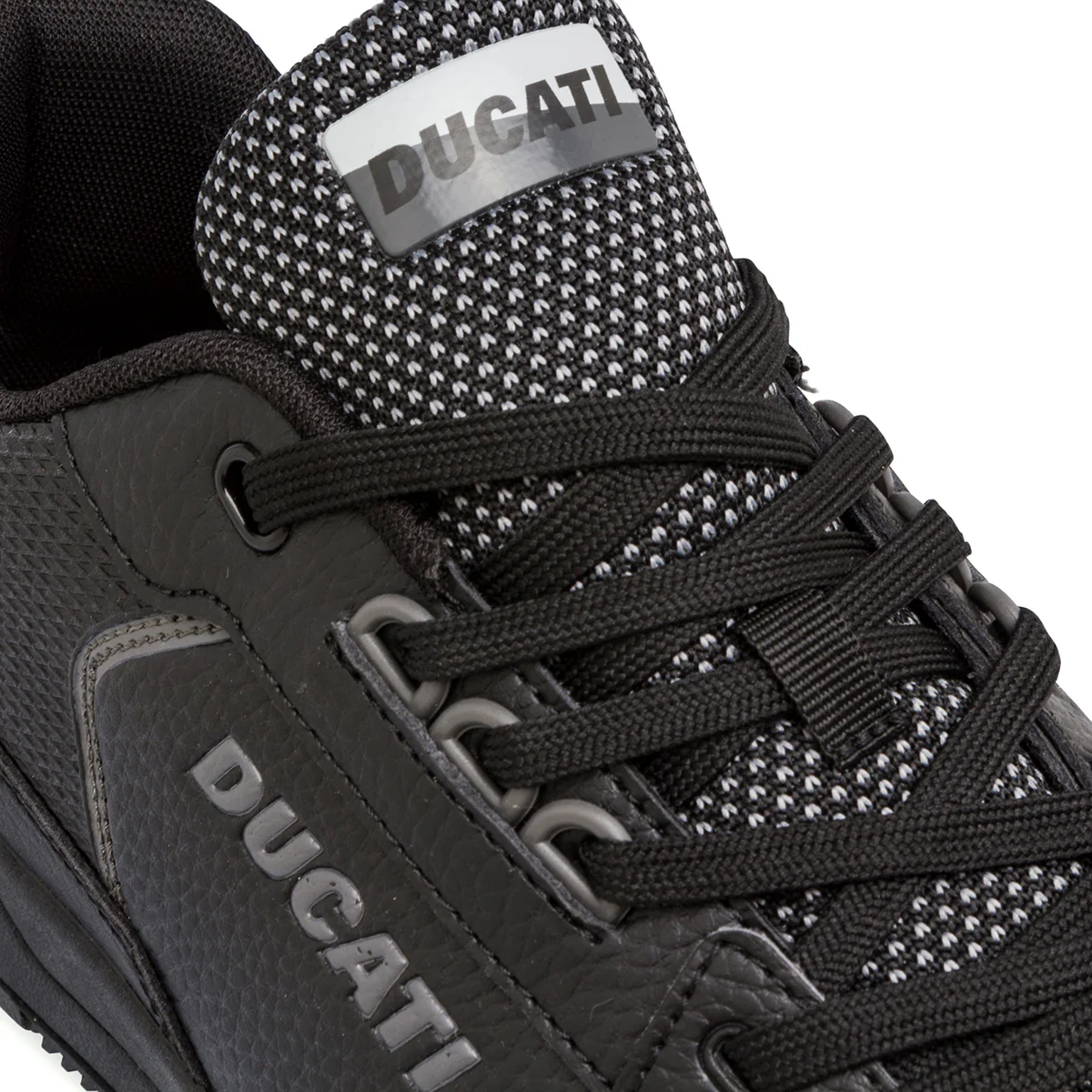 Sneakers nere da uomo con dettagli grigi e logo Ducati Track - Image 5