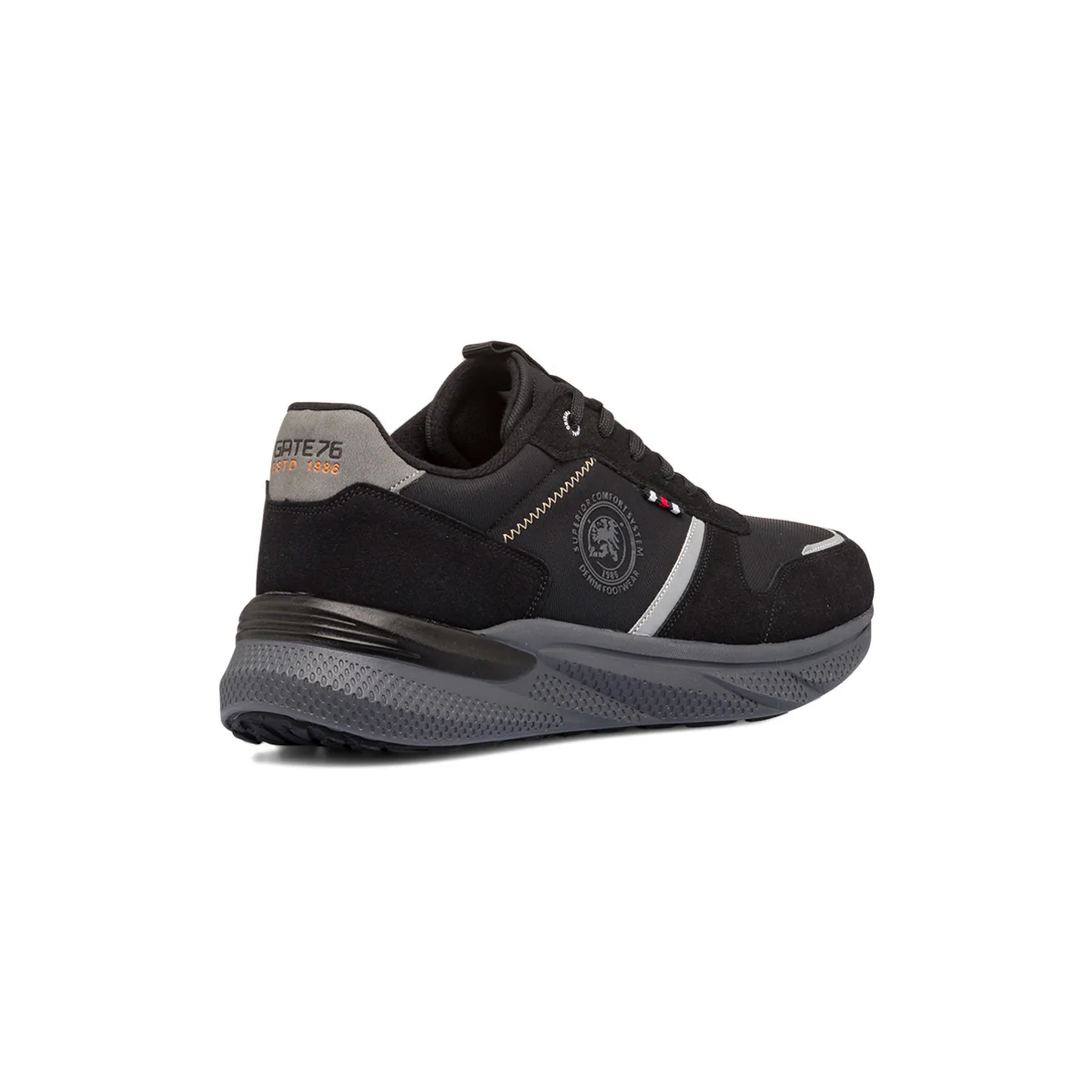 Sneakers nere da uomo con dettagli grigi Gate 76 - Image 3