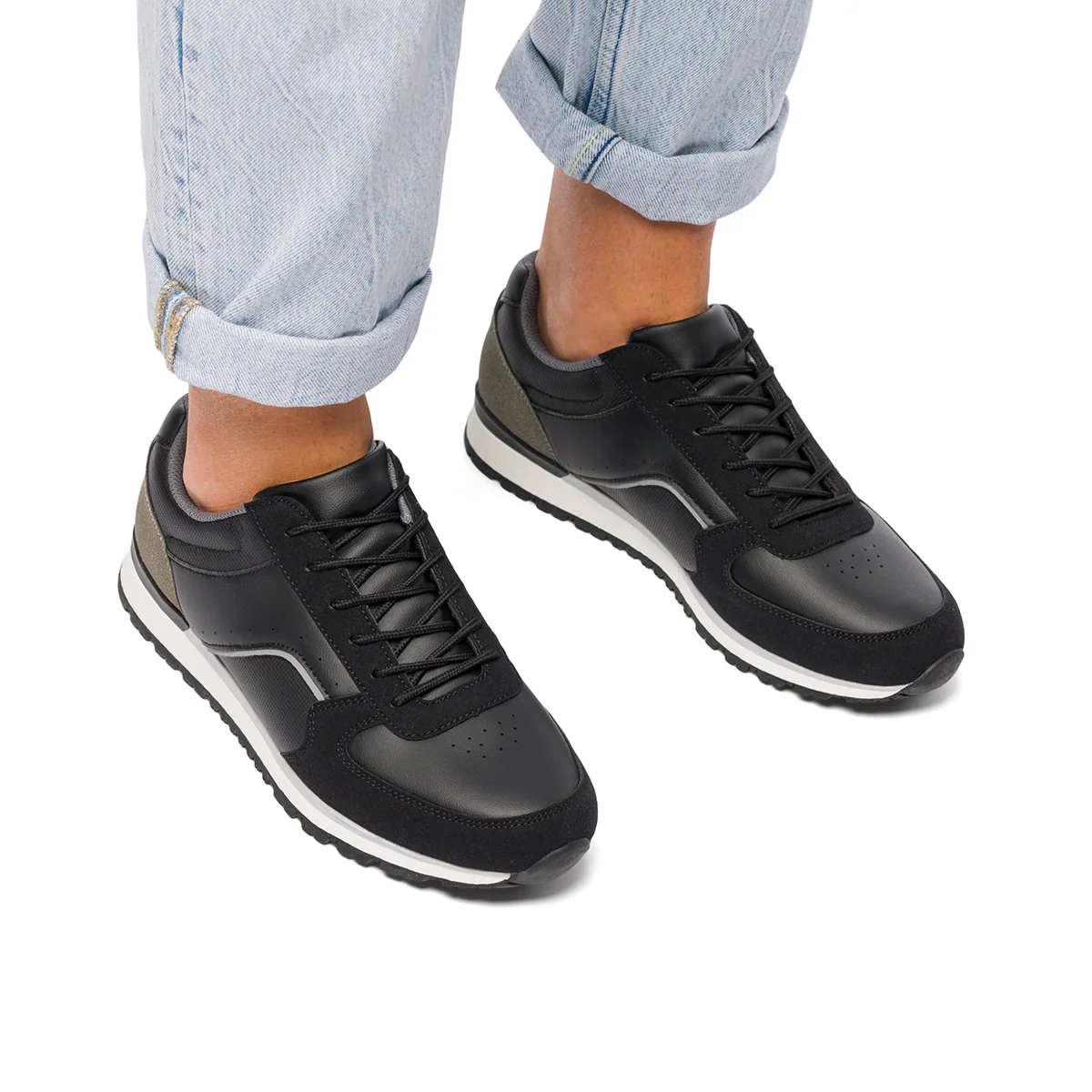 Sneakers nere da uomo con dettagli grigi Riflessi Urbani