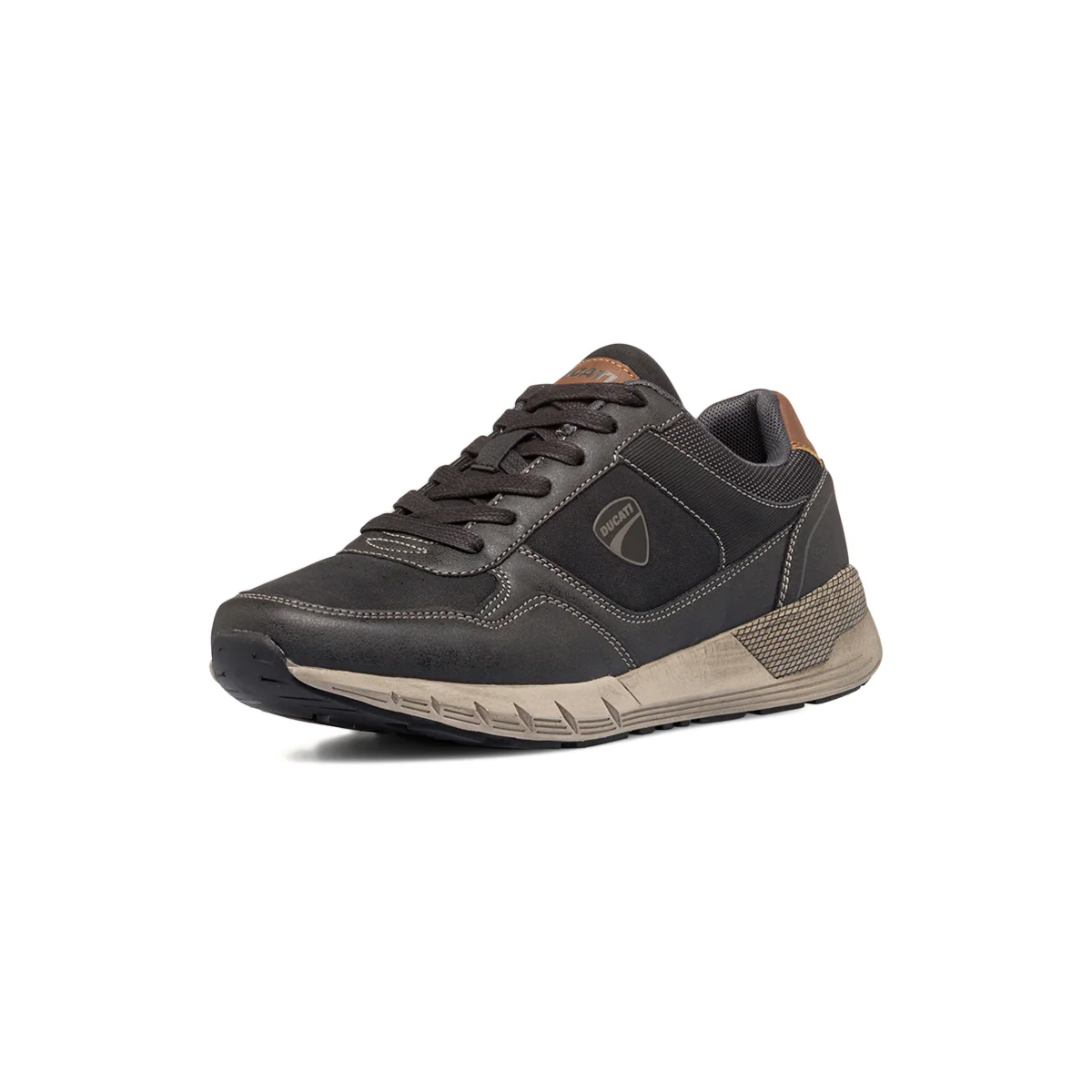 Sneakers nere da uomo con dettagli marroni Ducati - Image 2