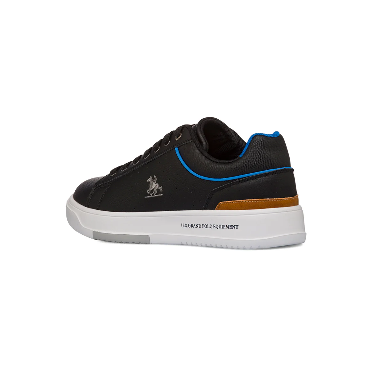 Sneakers nere da Uomo con dettaglio azzurro e logo U.S. Grand Polo - Image 3