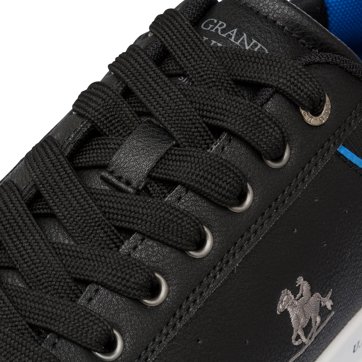 Sneakers nere da Uomo con dettaglio azzurro e logo U.S. Grand Polo - Image 4