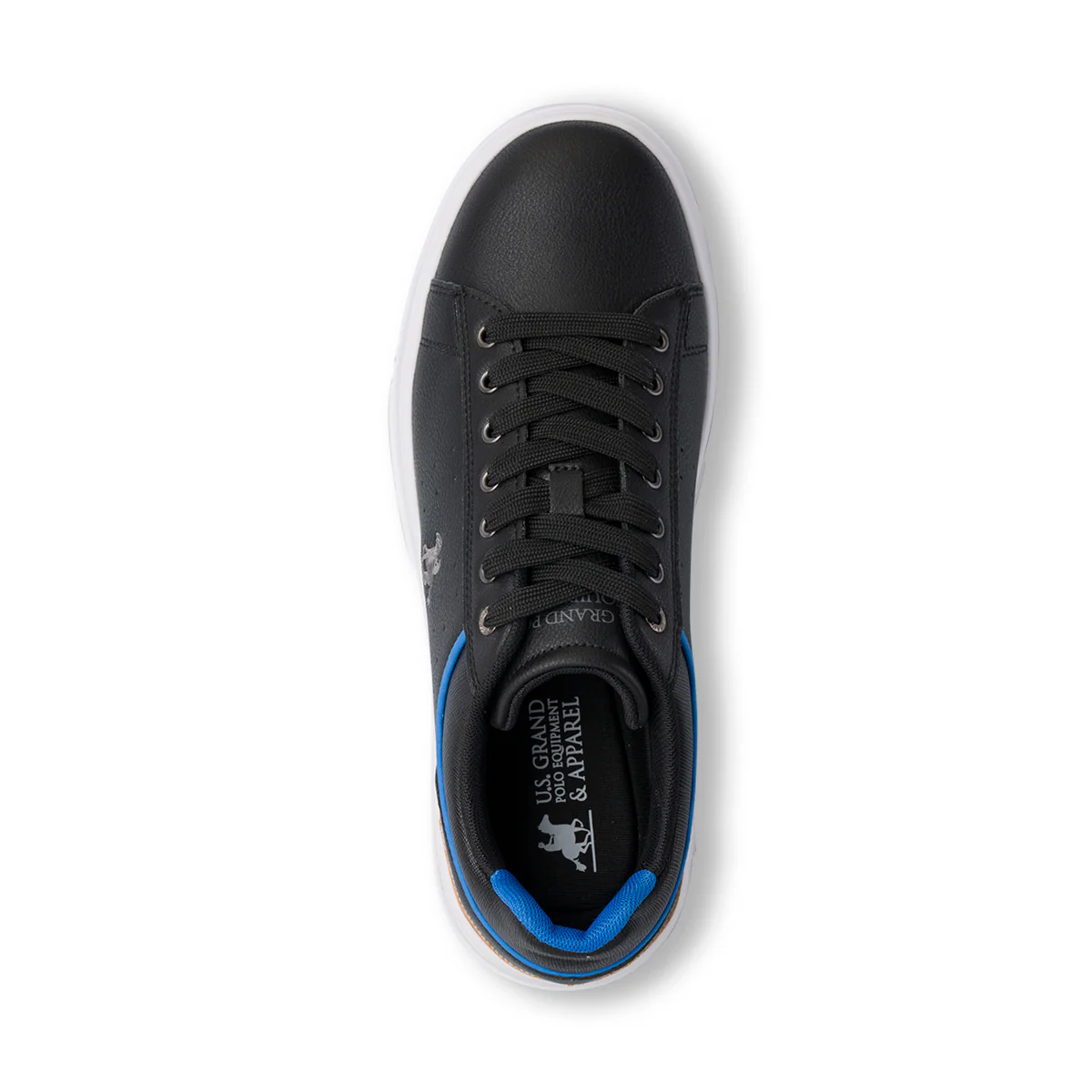 Sneakers nere da Uomo con dettaglio azzurro e logo U.S. Grand Polo - Image 5