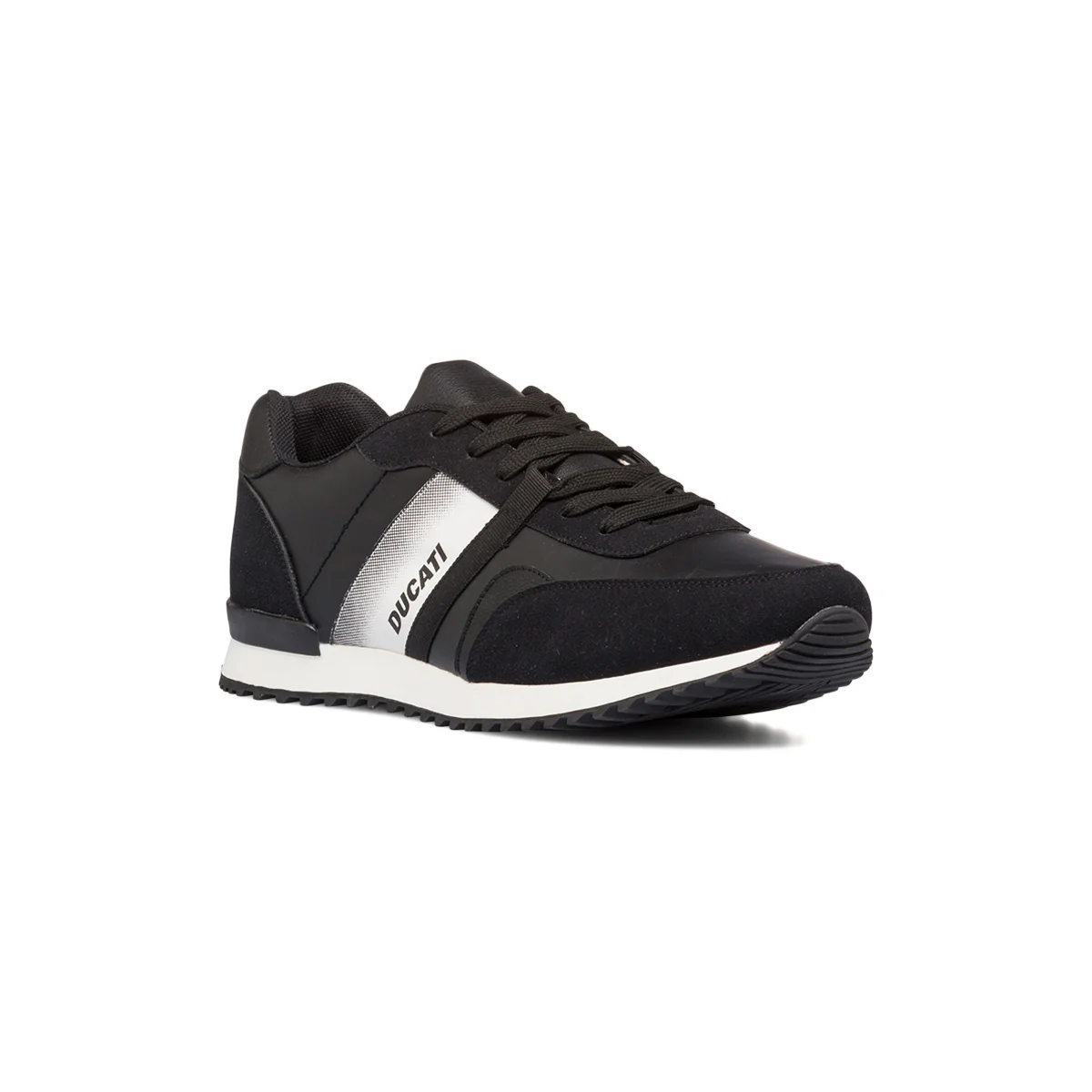 Sneakers nere da uomo con logo laterale a contrasto Ducati - Image 2