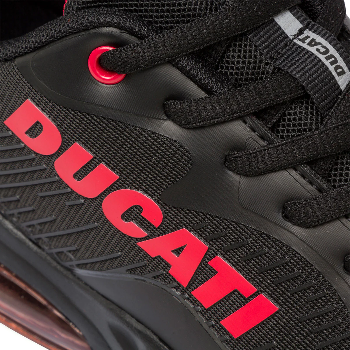 Sneakers nere da uomo con logo laterale rosso e suola ad aria Ducati D-Bounce 2 - Image 6
