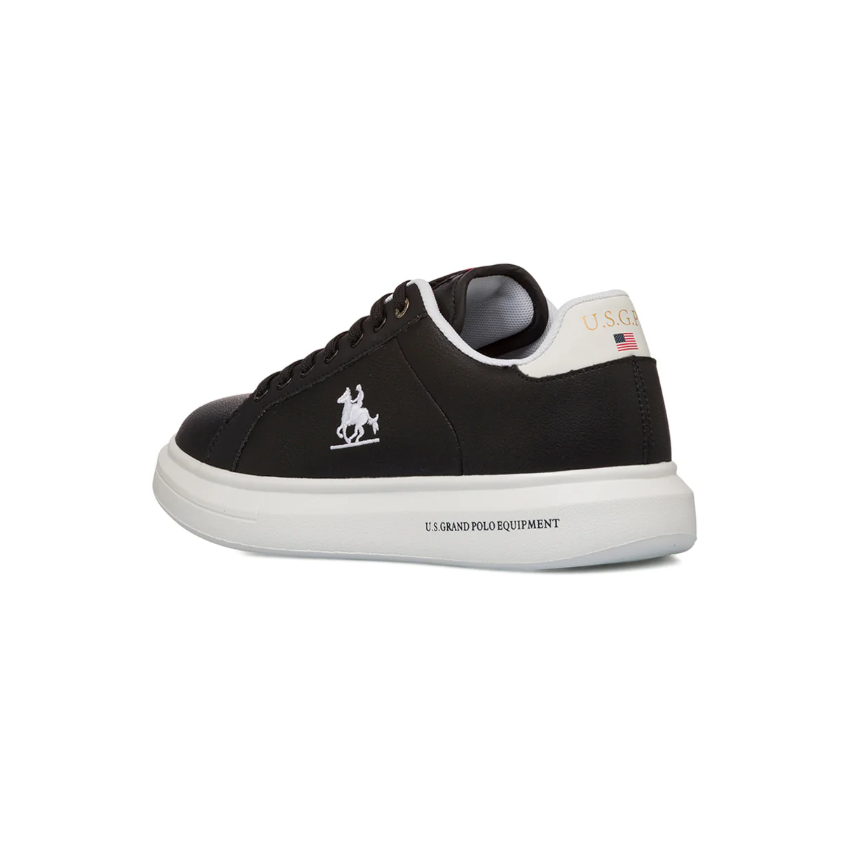 Sneakers nere da Uomo con suola platform e logo laterale U.S. Grand Polo - Image 3