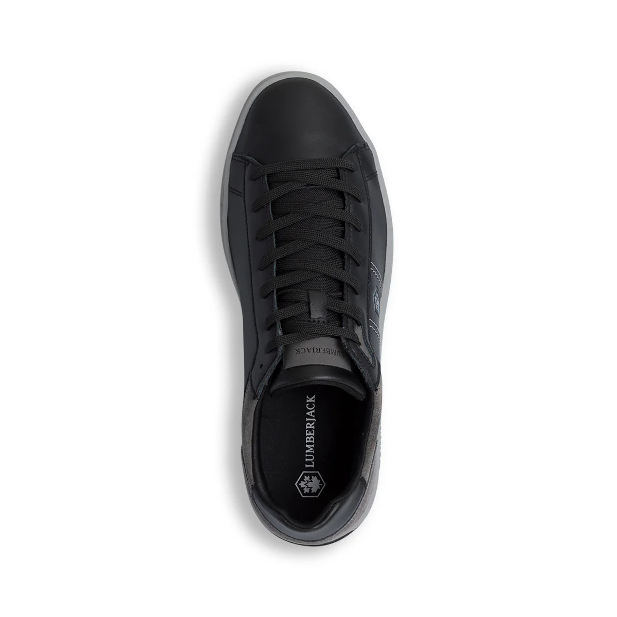 Sneakers nere da uomo in pelle con dettagli in grigio Lumberjack Marvin - Image 7