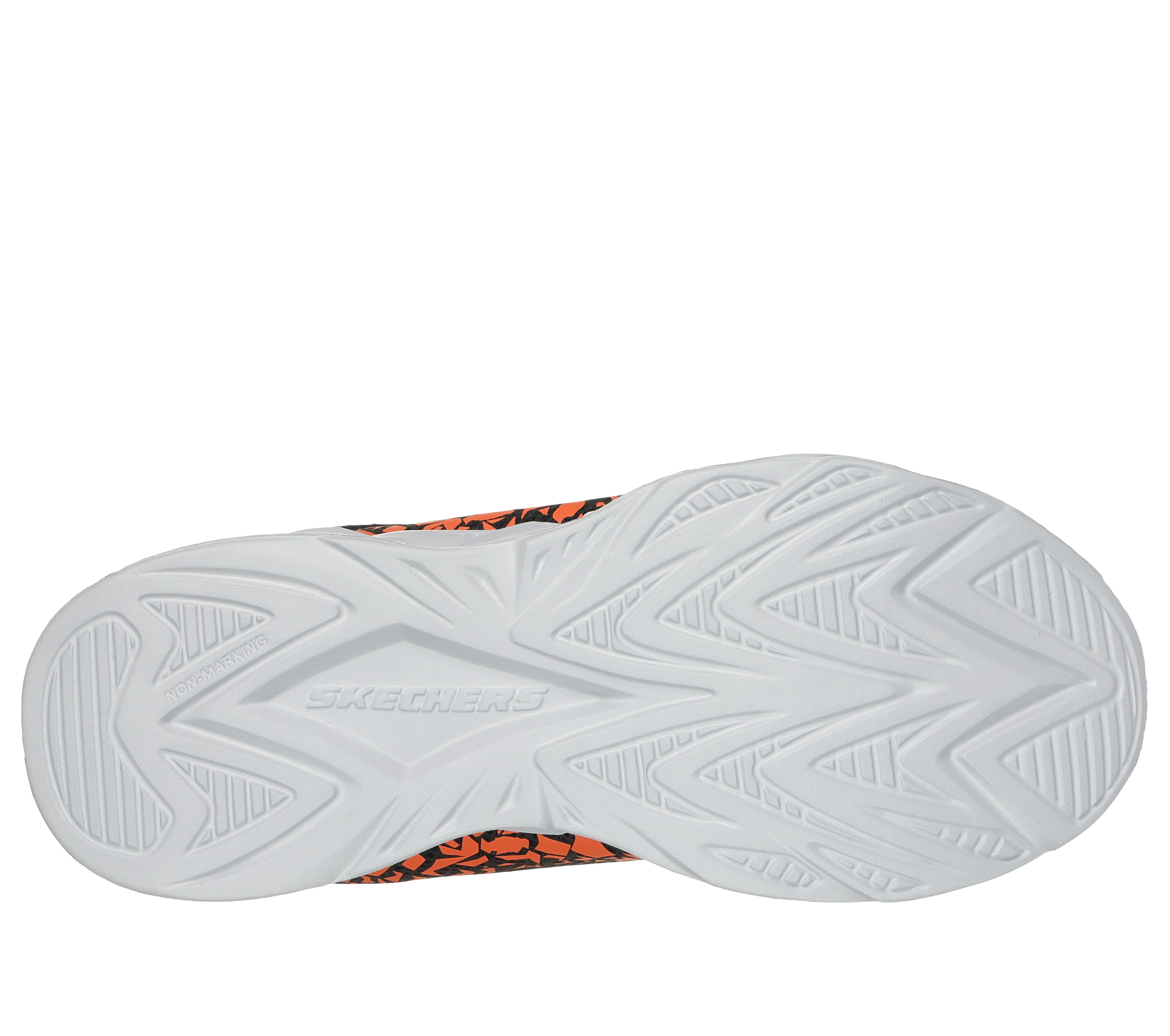 Sneakers nere e arancioni da bambino con luci nella suola Skechers S Lights: Vortex 2.0 - Zorento - Image 4