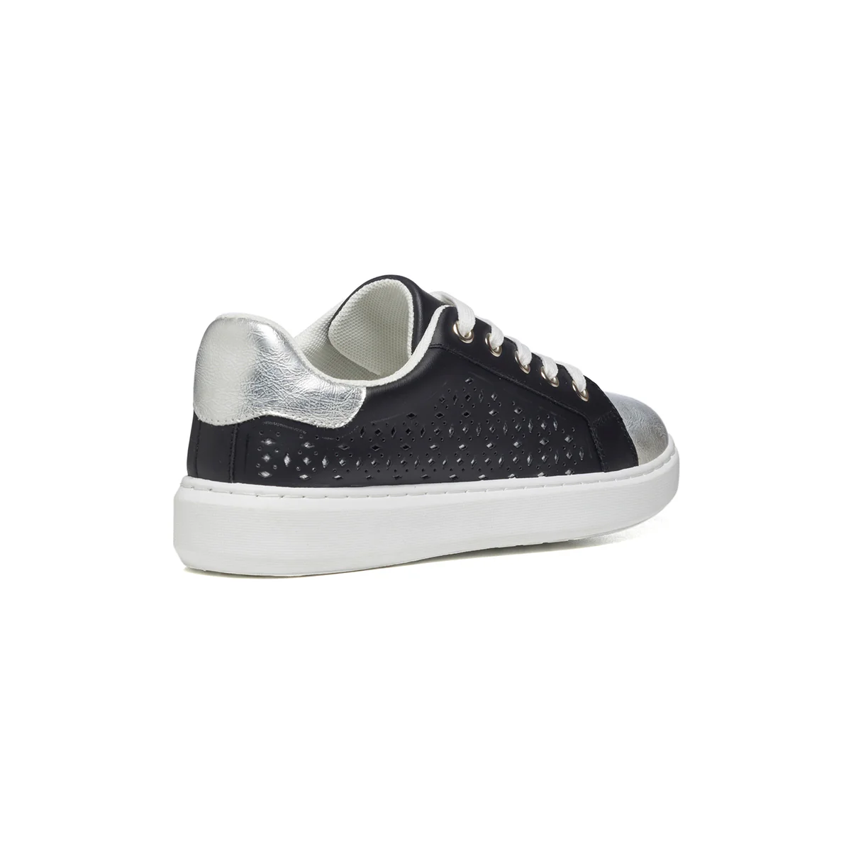 Sneakers nere e argento con dettagli traforati Lora Ferres - Image 3