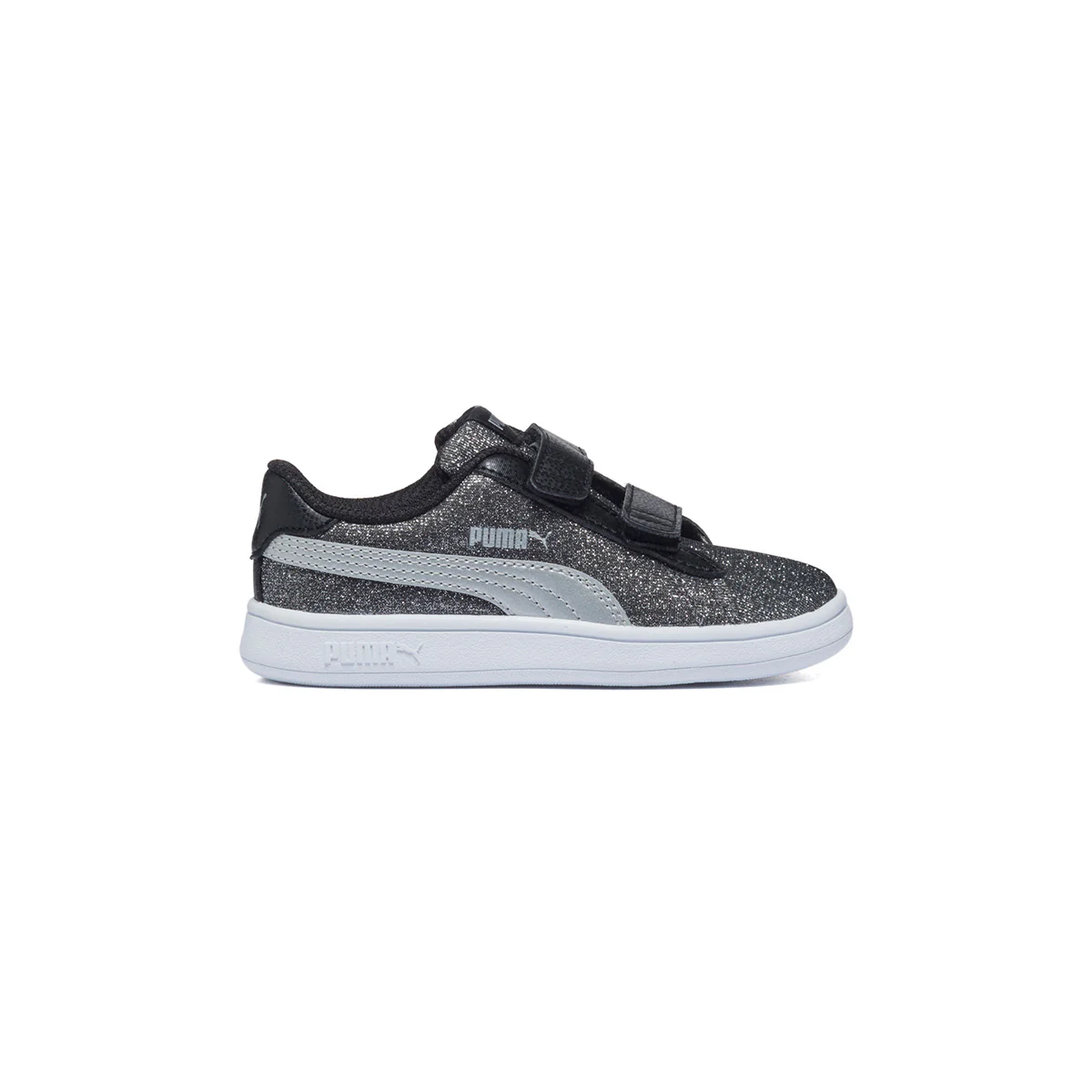 Sneakers nere e argento effetto glitterato Puma Smash V2 Glitz Glam V Inf