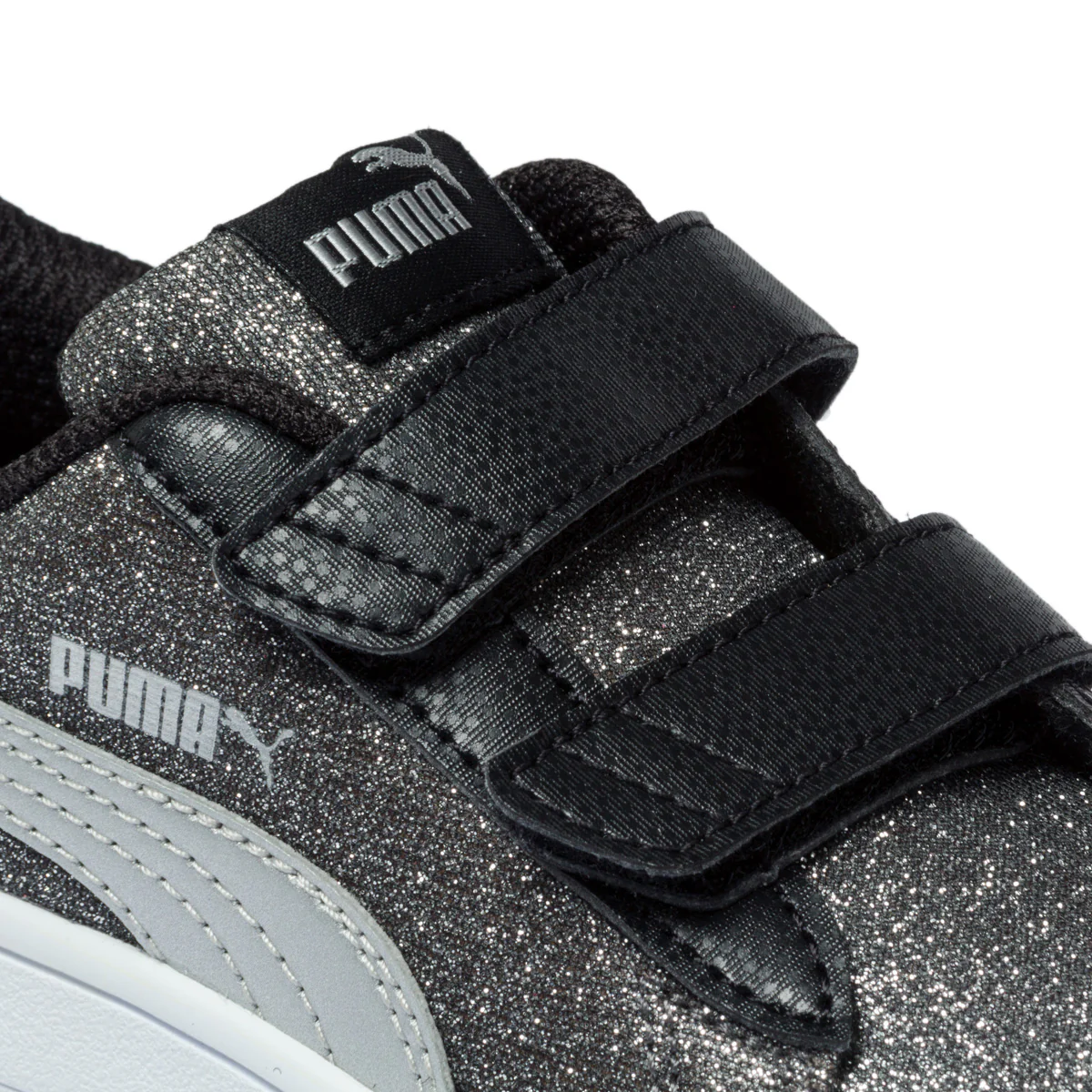 Sneakers nere e argento effetto glitterato Puma Smash V2 Glitz Glam V Inf - Image 6