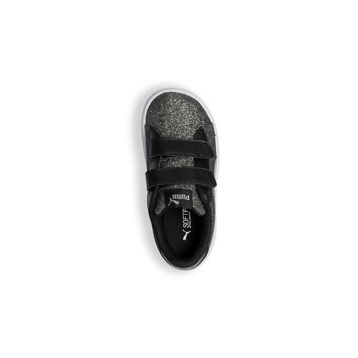 Sneakers nere e argento effetto glitterato Puma Smash V2 Glitz Glam V Inf - Image 8