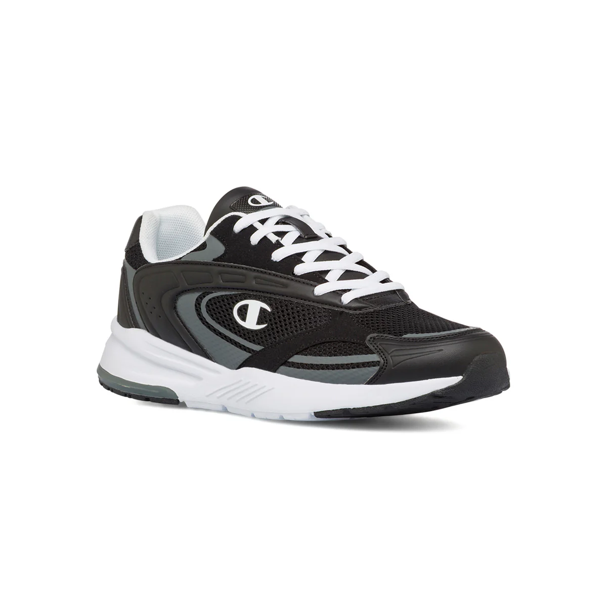 Sneakers nere e grigie da Uomo con logo Champion - Image 2