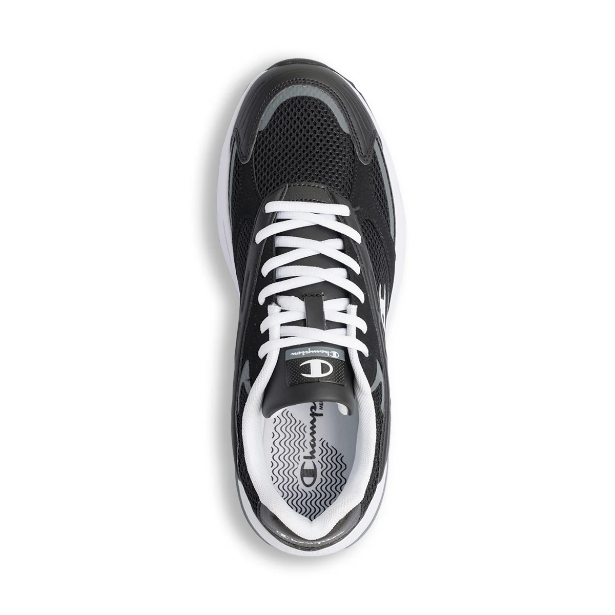 Sneakers nere e grigie da Uomo con logo Champion - Image 5