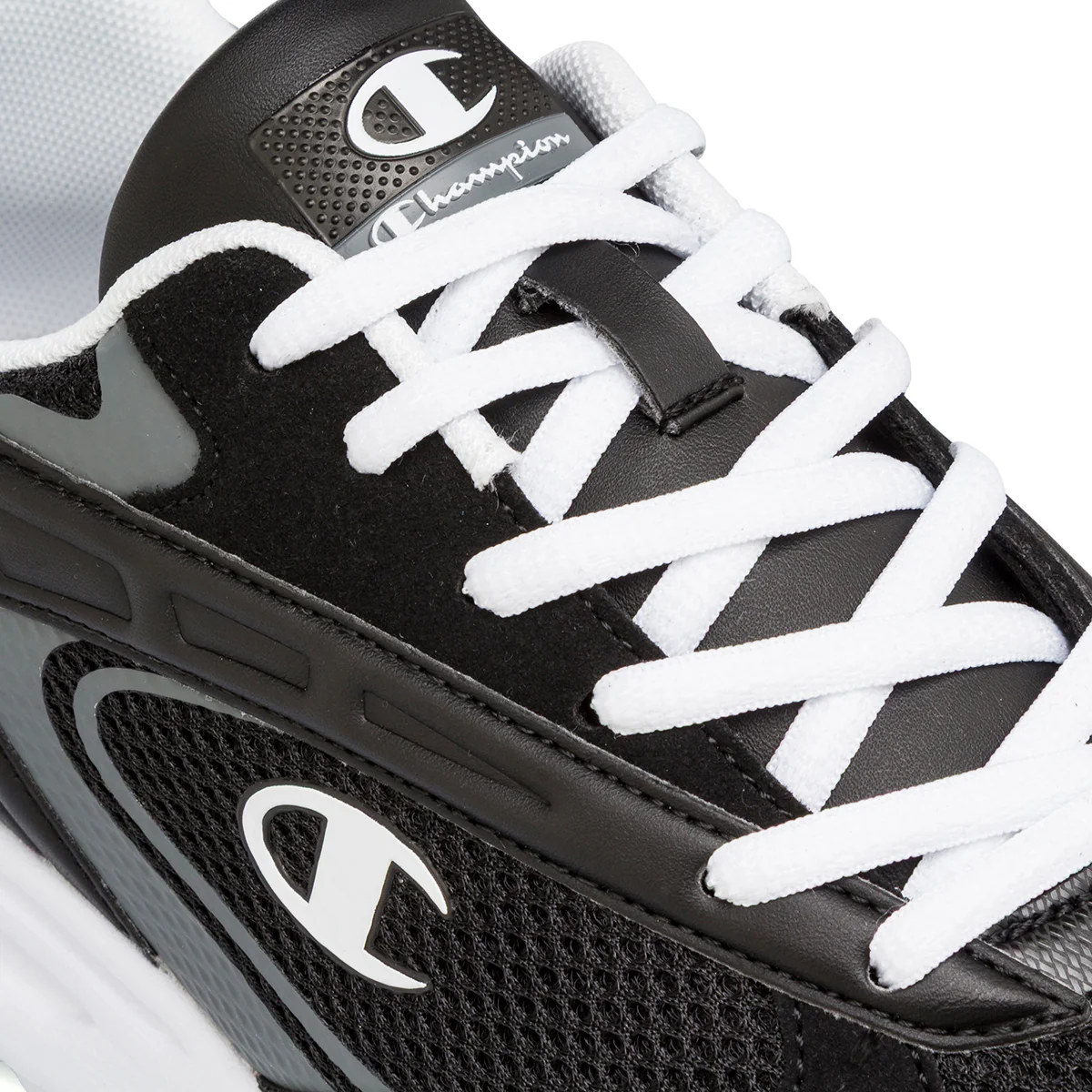 Sneakers nere e grigie da Uomo con logo Champion - Image 6