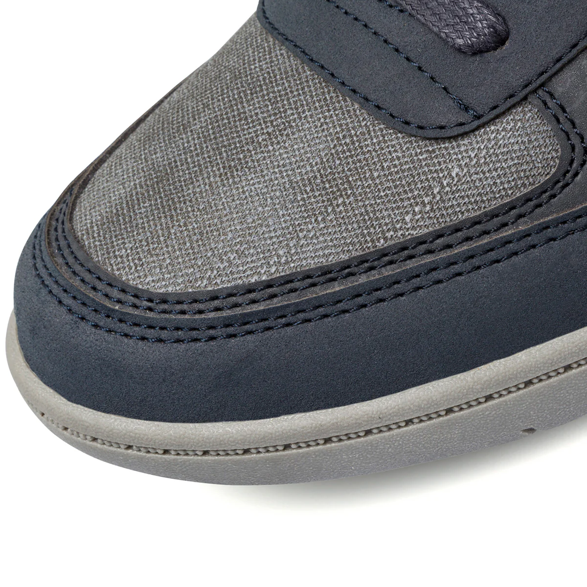Sneakers nere e grigie da uomo con strisce laterali a scacchi Ducati - Image 5