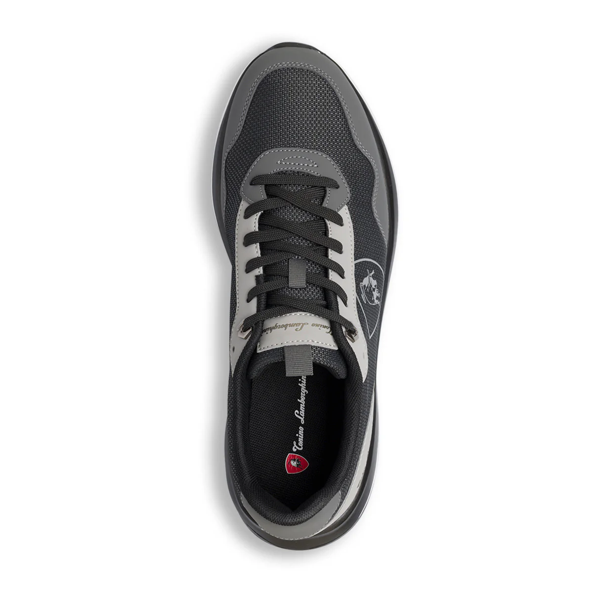 Sneakers casual nere e grigio scuro da Uomo con logo Tonino Lamborghini - Image 5