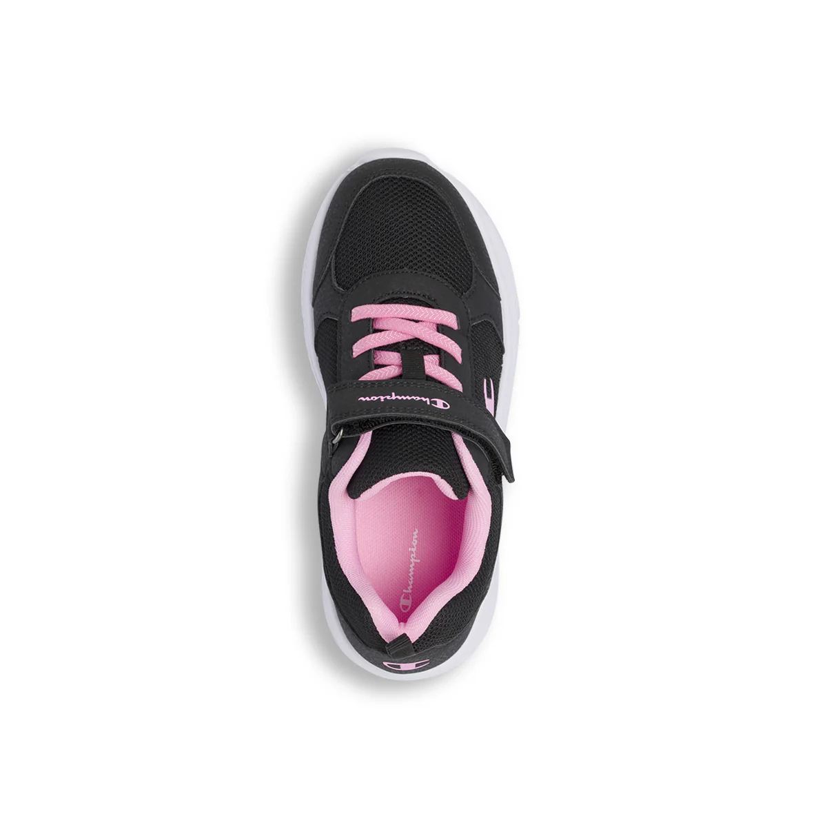 Sneakers nere e rosa da bambina con chisura a strappo Champion - Image 5