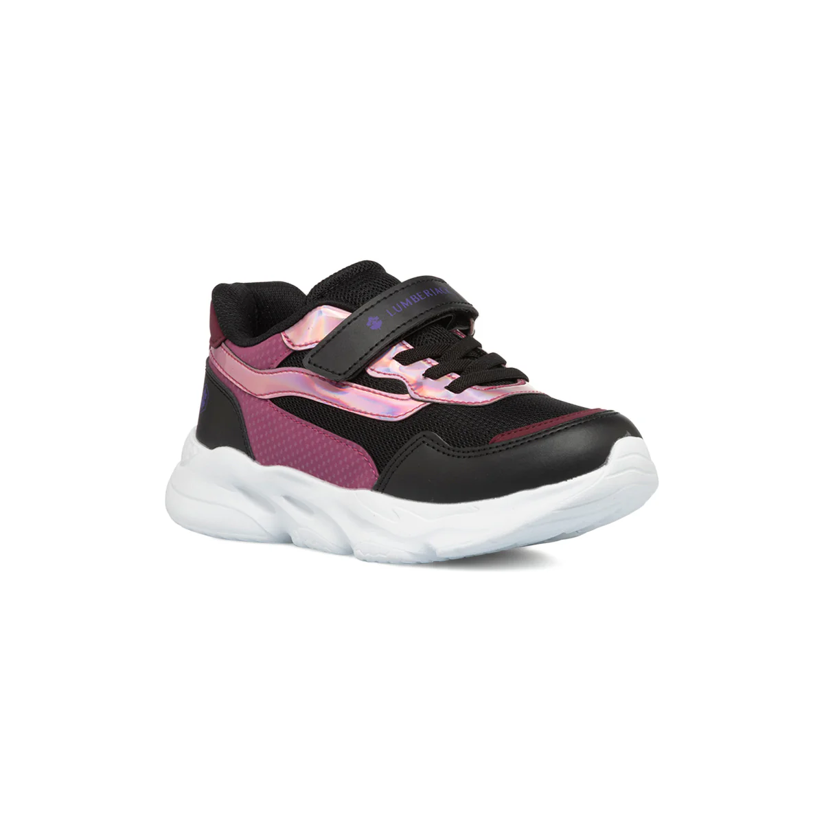 Sneakers nere e rosa da bambina con suola chunky Lumberjack - Image 2