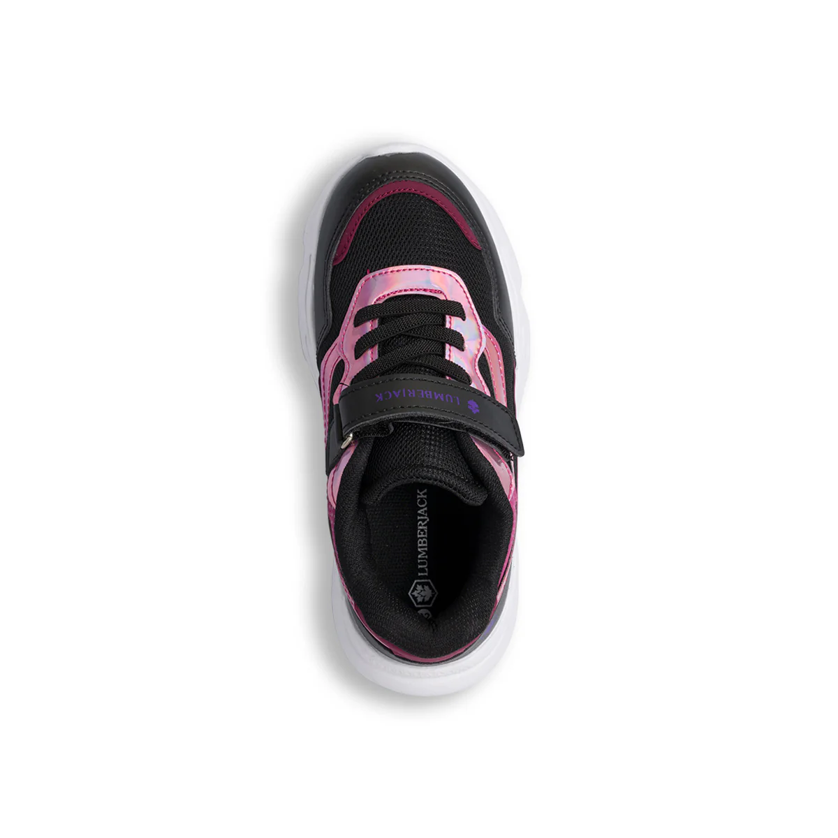 Sneakers nere e rosa da bambina con suola chunky Lumberjack - Image 7