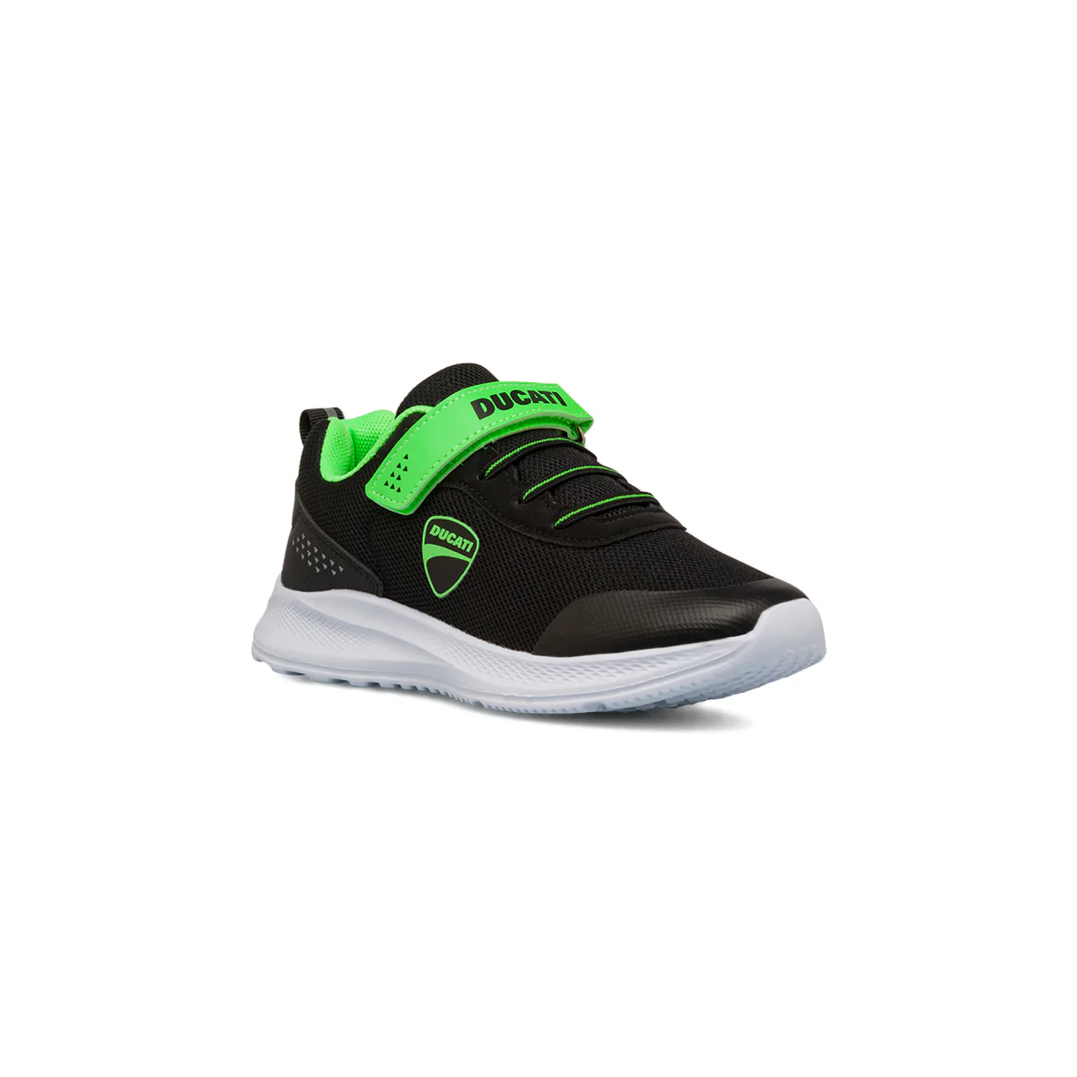 Sneakers nere e verdi da bambino con chiusura a strappo Ducati - Image 2