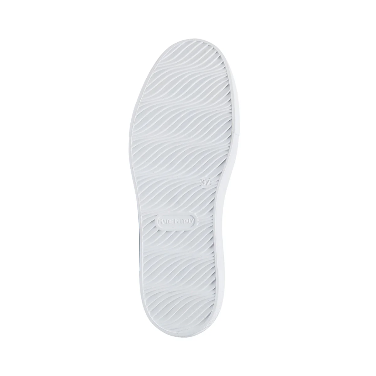 Sneakers nere effetto squamato con lacci bianchi Lora Ferres - Image 4