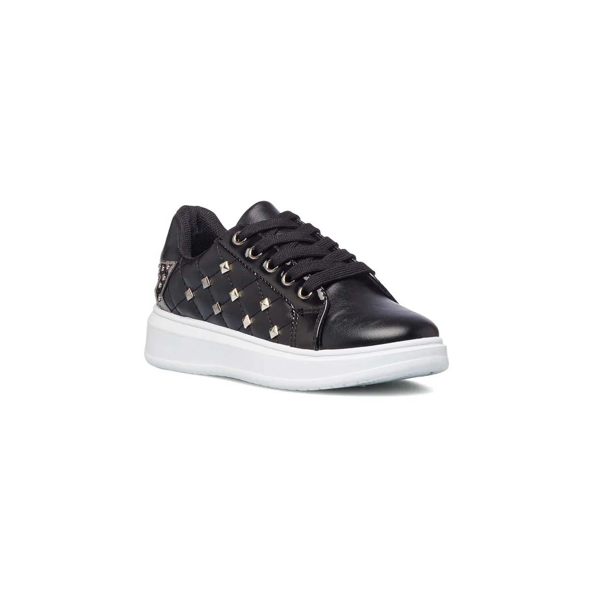 Sneakers nere effetto trapuntato con piccole borchie 10 Baci - Image 2