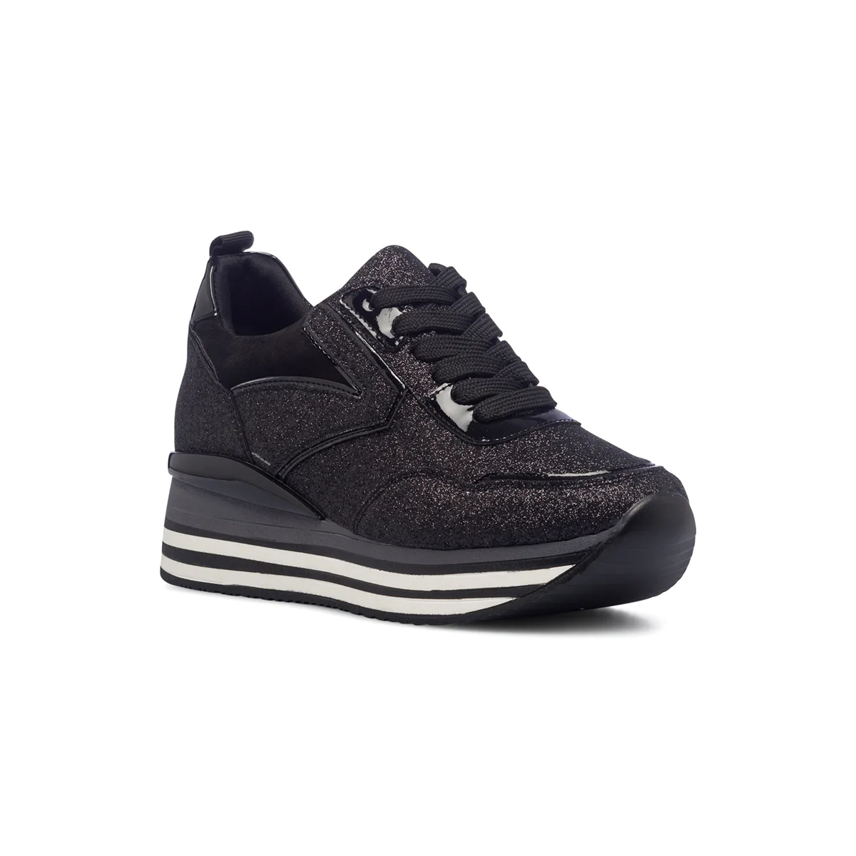 Sneakers nere glitterate da donna con maxi-suola Lora Ferres - Image 2