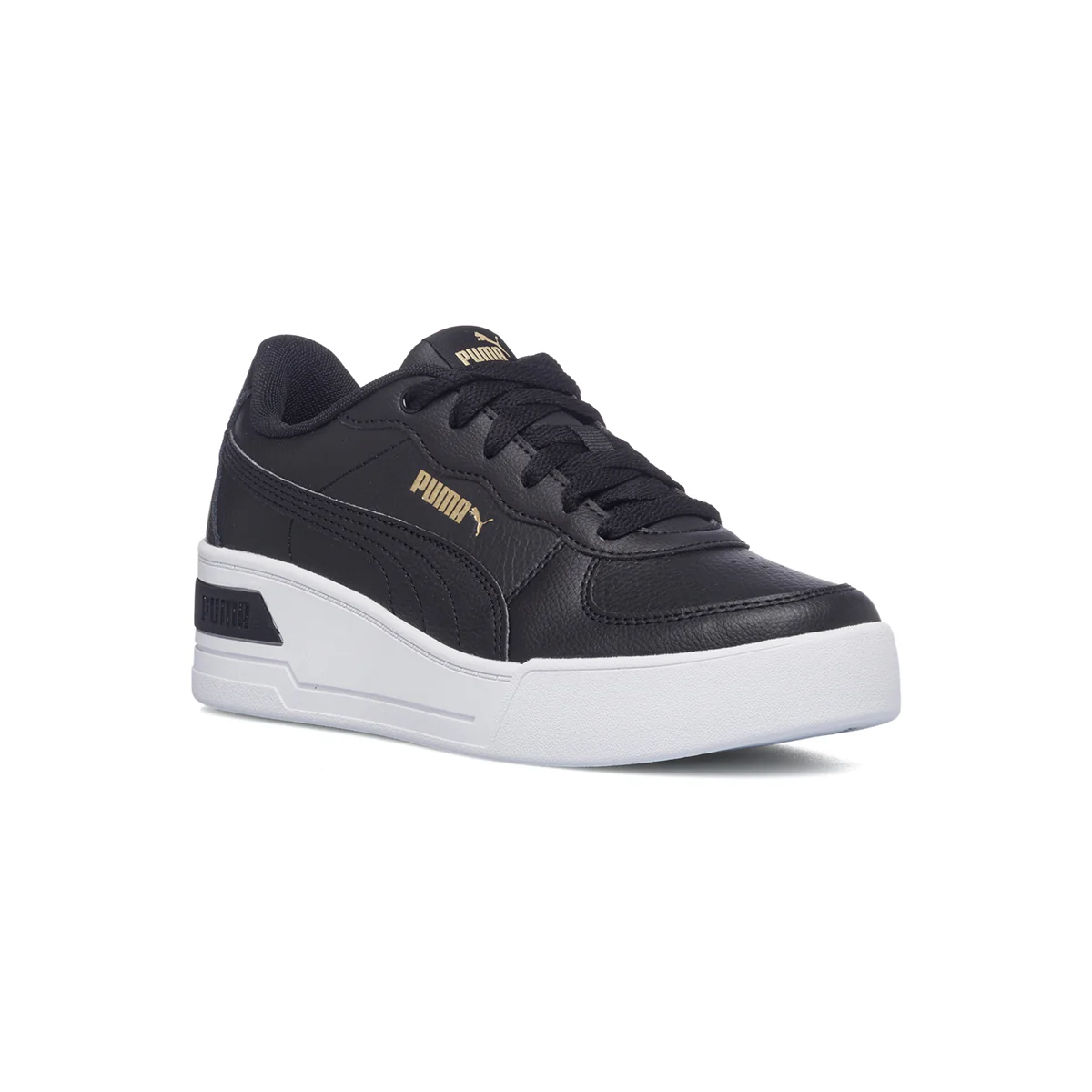 Sneakers nere in pelle con zeppa Puma Skye Wedge - Image 2