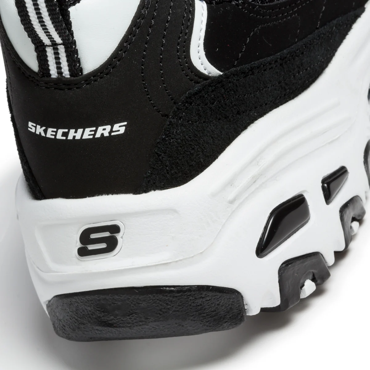 Sneakers nere in similpelle e tessuto con sottopiede Memory Foam Skechers D'Lites - Image 7