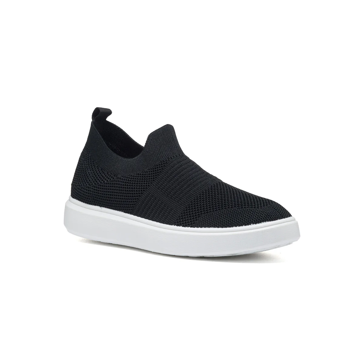 Sneakers slip-on nere in tessuto con colletto elasticizzato Lora Ferres - Image 2