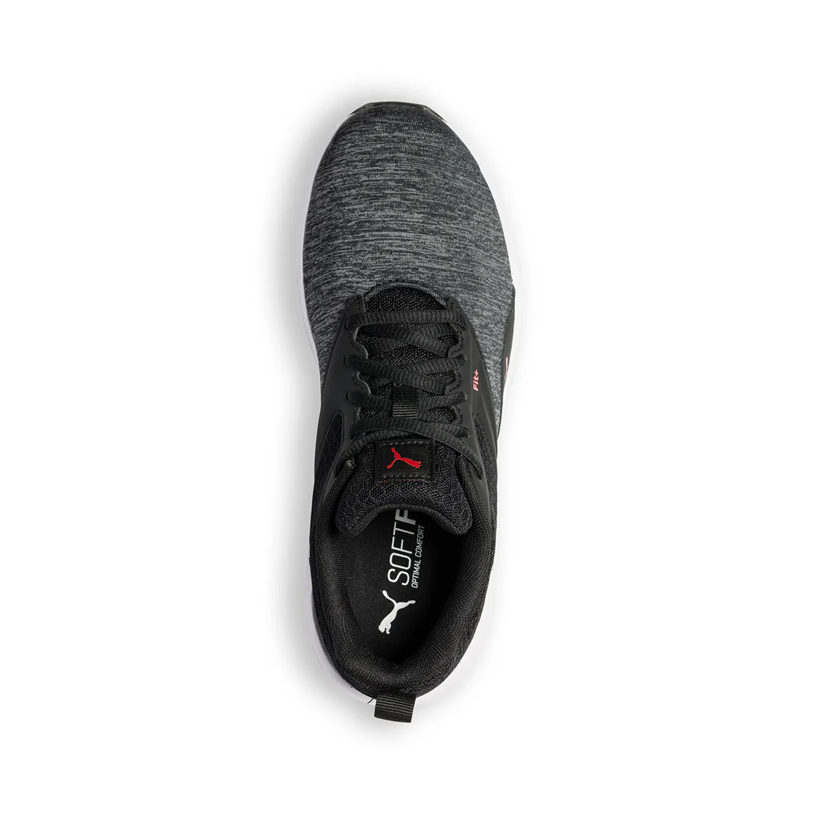 Sneakers nere in tessuto con dettagli rossi Puma Nrgy Comet Jr - Image 8