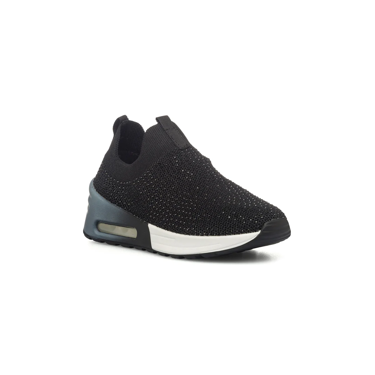 Sneakers nere in tessuto con strass 10 Baci - Image 2