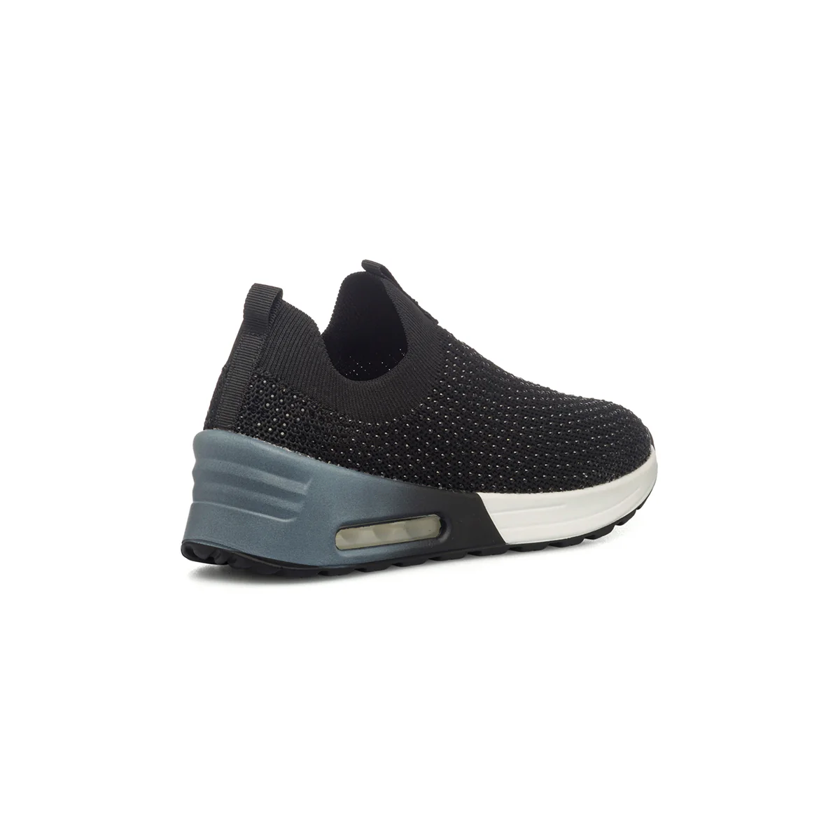 Sneakers nere in tessuto con strass 10 Baci - Image 3