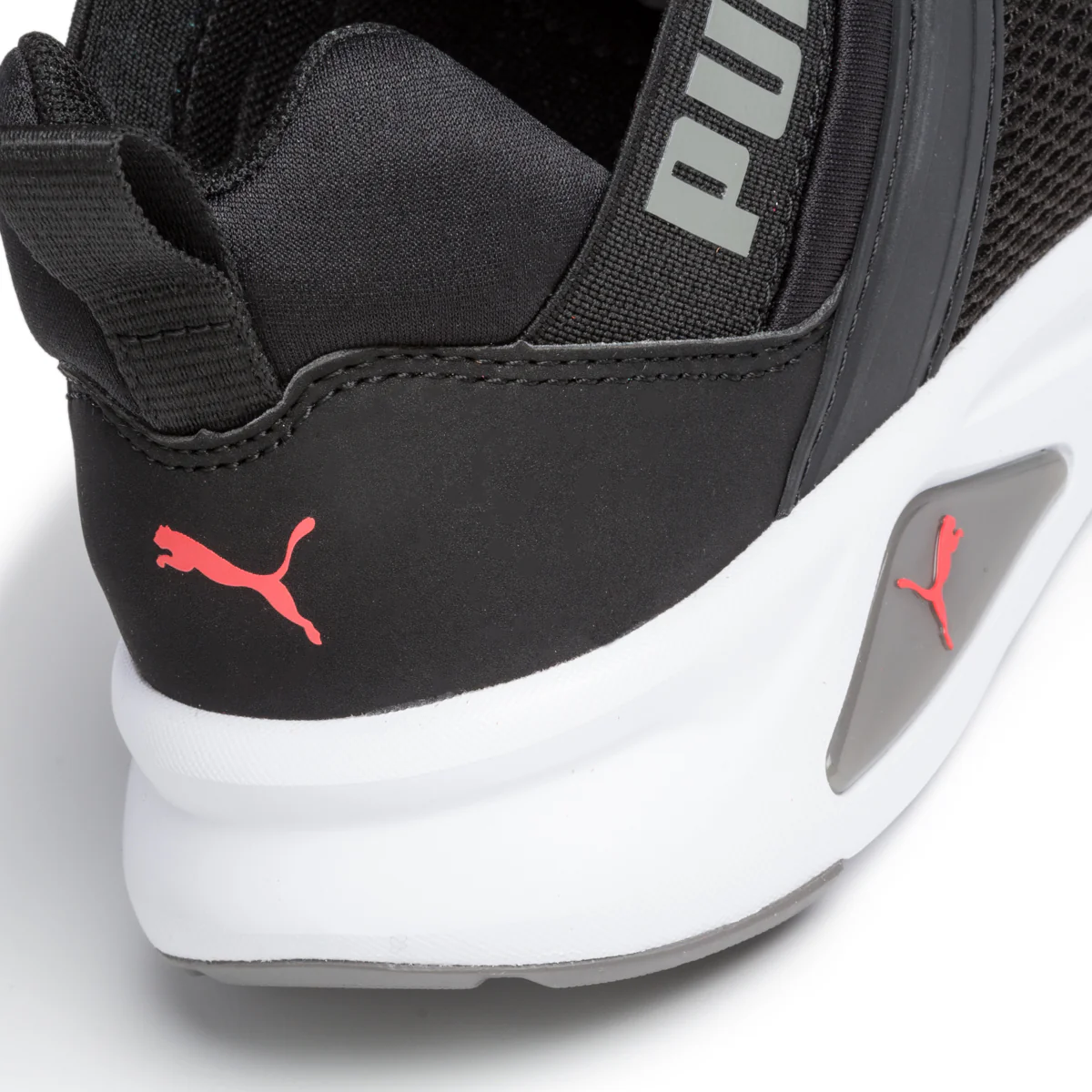 Sneakers nere in tessuto mesh con inserti elastici Puma Enzo 2 Weave Jr - Image 7