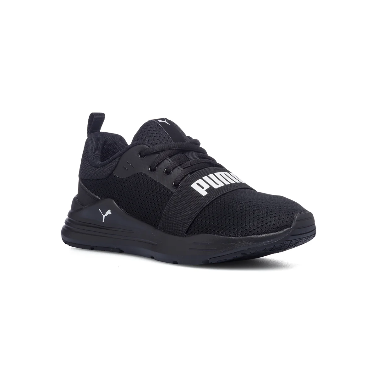 Sneakers nere in tessuto mesh con logo a contrasto Puma Wired Jr - Image 2