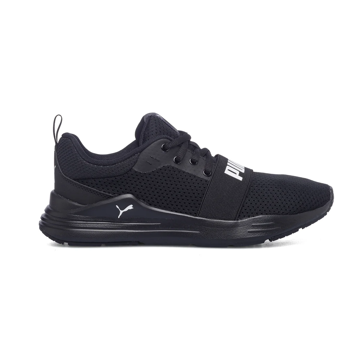 Sneakers nere in tessuto mesh con logo a contrasto Puma Wired Jr