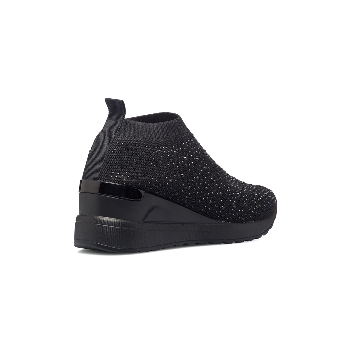 Sneakers nere in tessuto mesh con piccole borchie Lora Ferres - Image 3