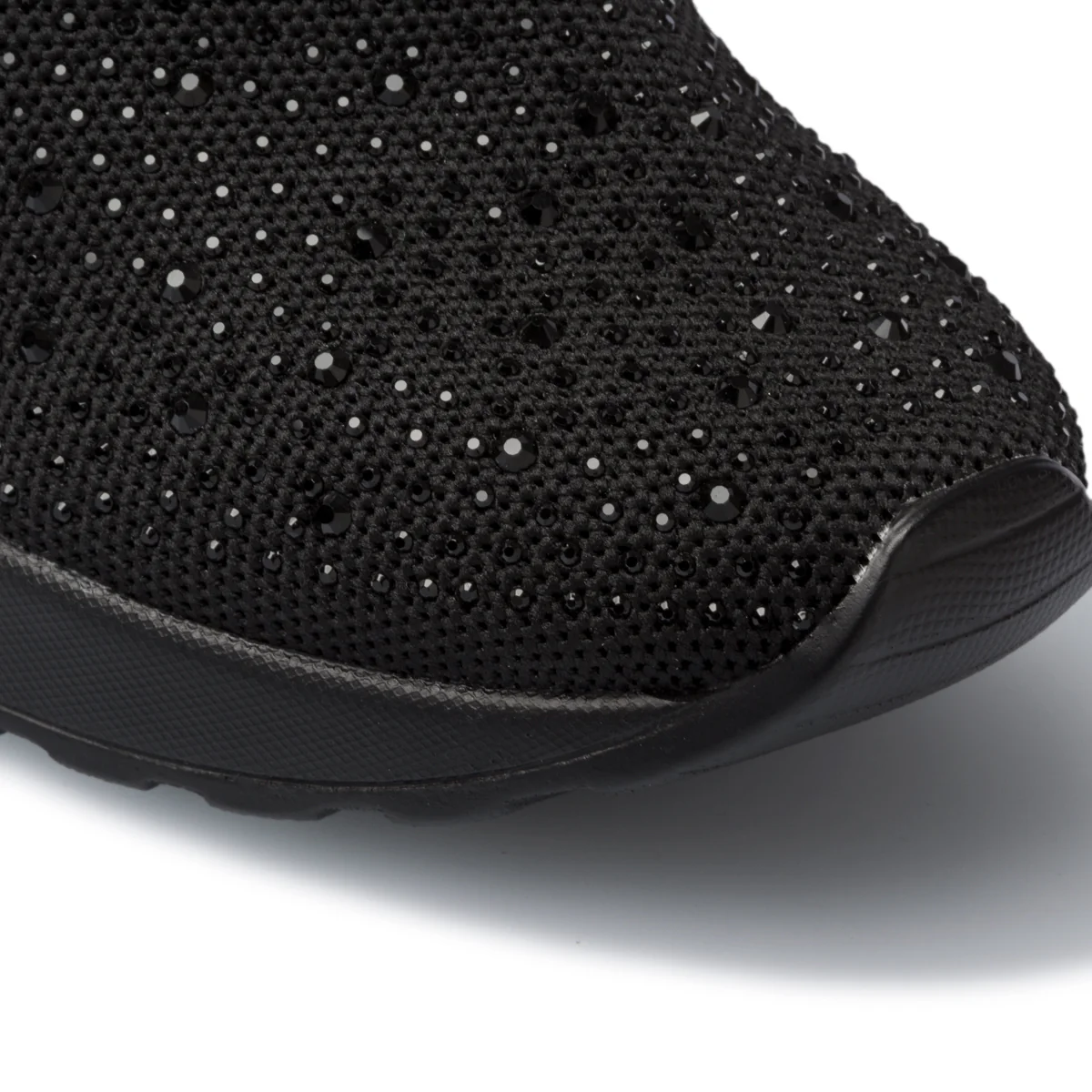 Sneakers nere in tessuto mesh con piccole borchie Lora Ferres - Image 5