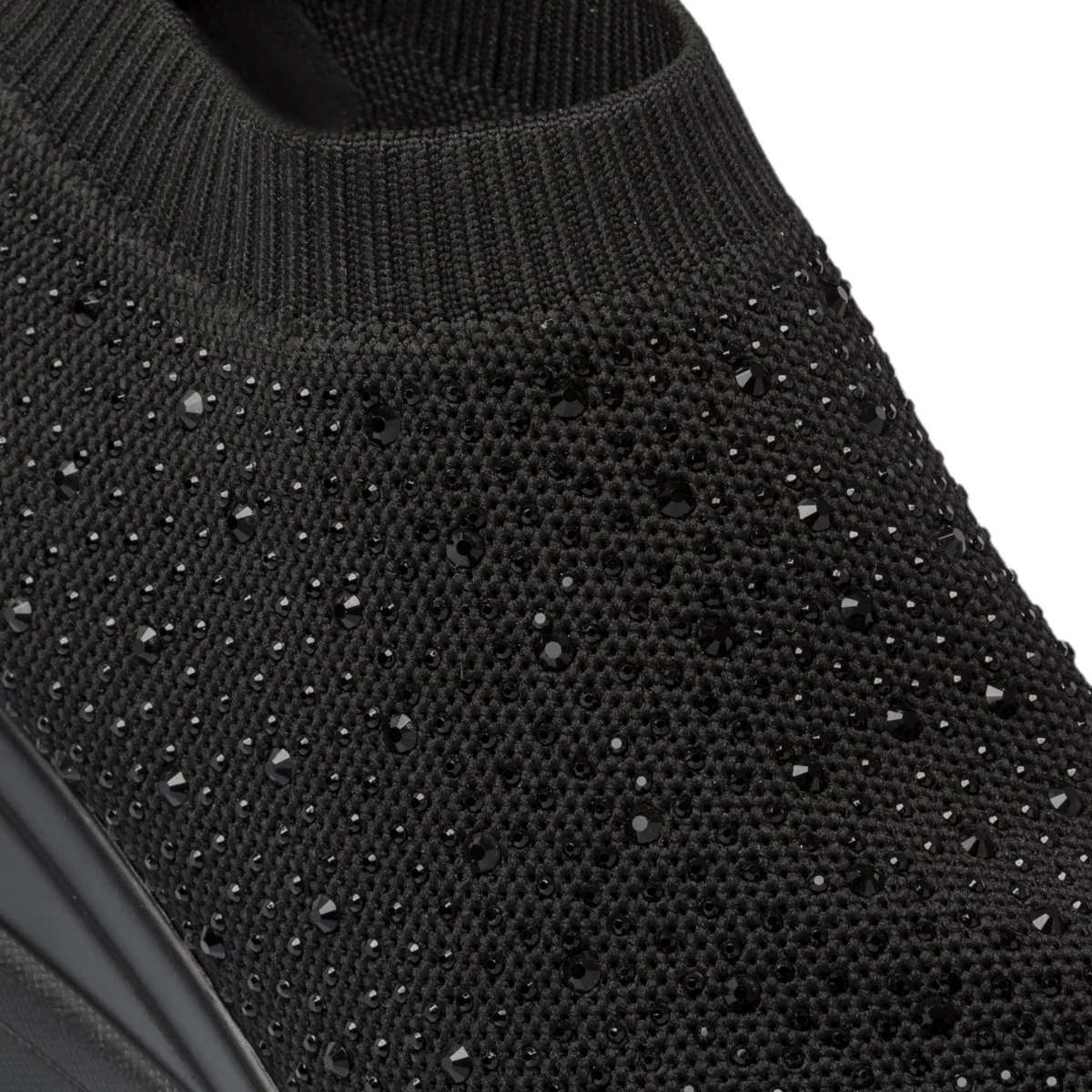 Sneakers nere in tessuto mesh con piccole borchie Lora Ferres - Image 6