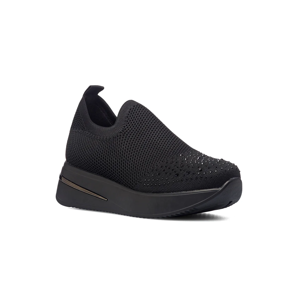 Sneakers nere in tessuto mesh con suola alta Lora Ferres - Image 2