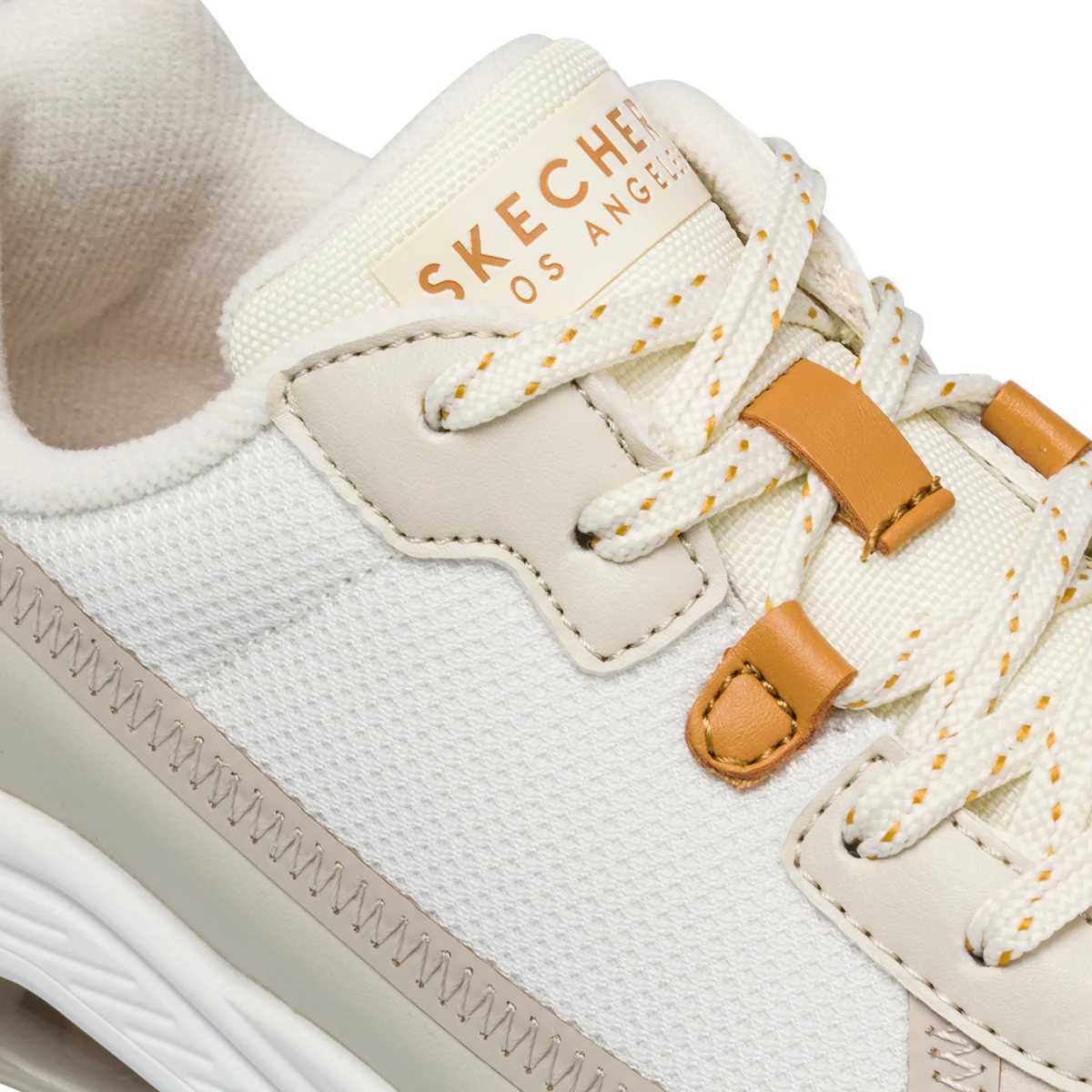 Sneakers off-white da donna con suola ad aria Skechers Uno - Image 6