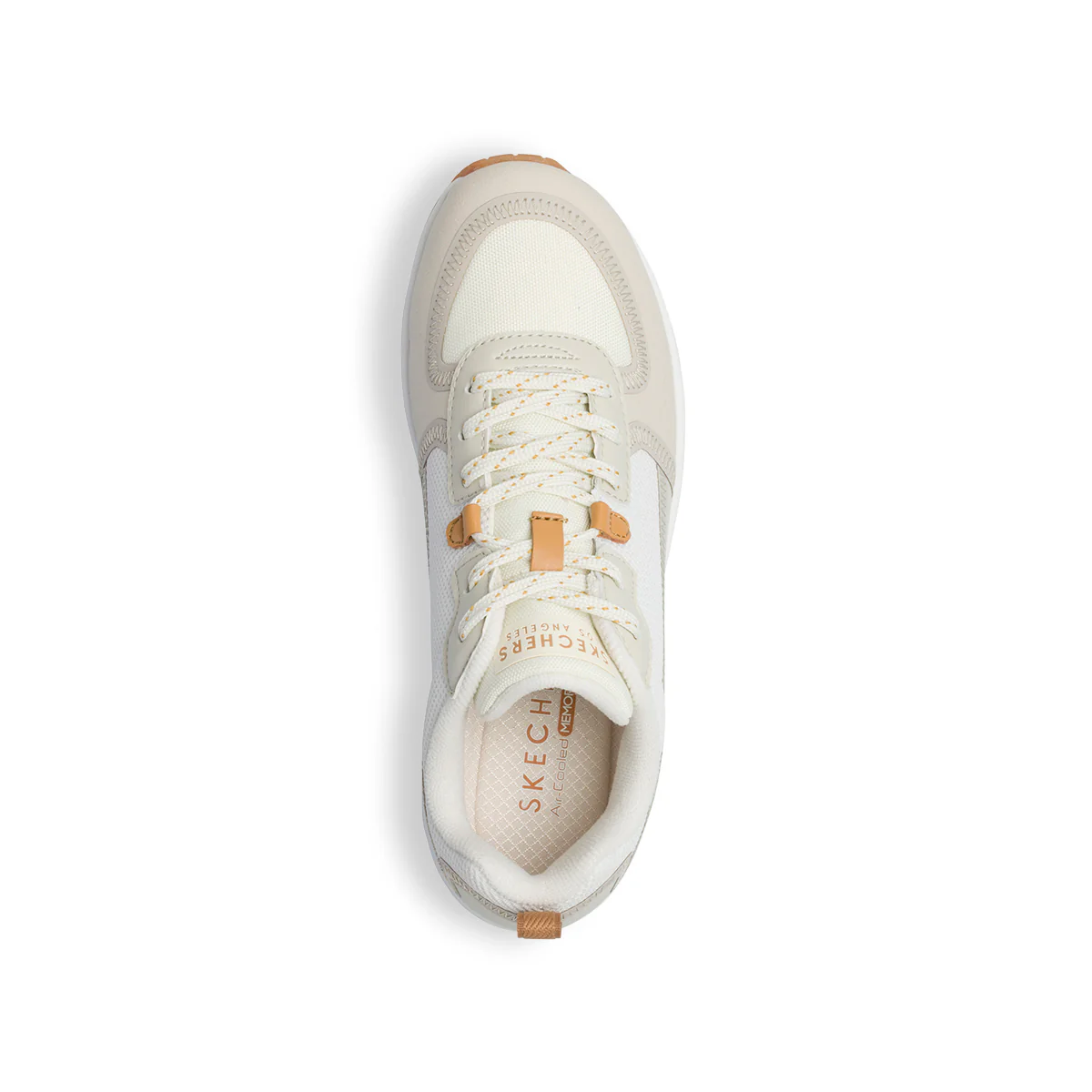 Sneakers off-white da donna con suola ad aria Skechers Uno - Image 8