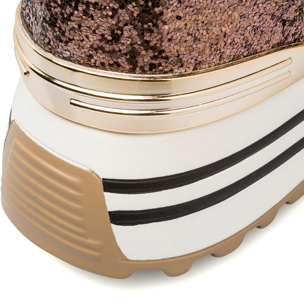 Sneakers oro, argento e rosa da donna con paillettes Lora Ferres - Image 8