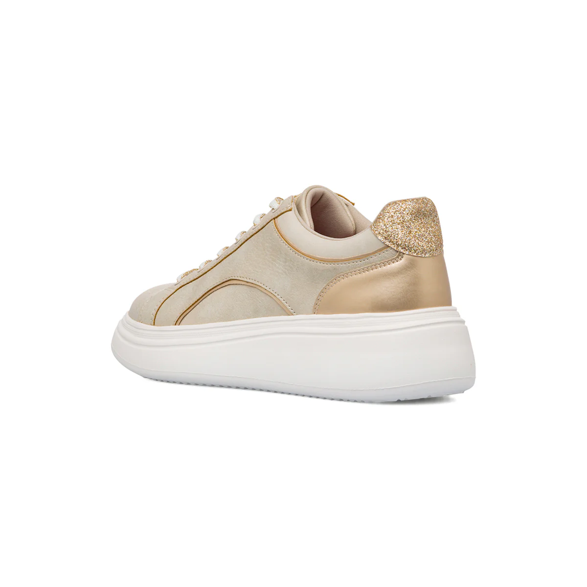 Sneakers oro da Donna con dettaglio glitter Lora Ferres - Image 3